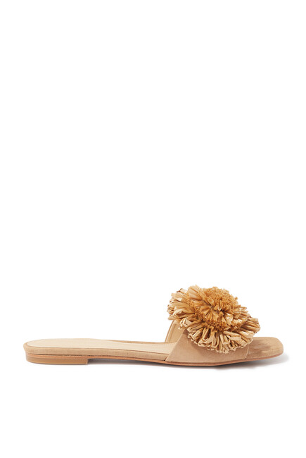 Azumi Suede Flower Sandals
